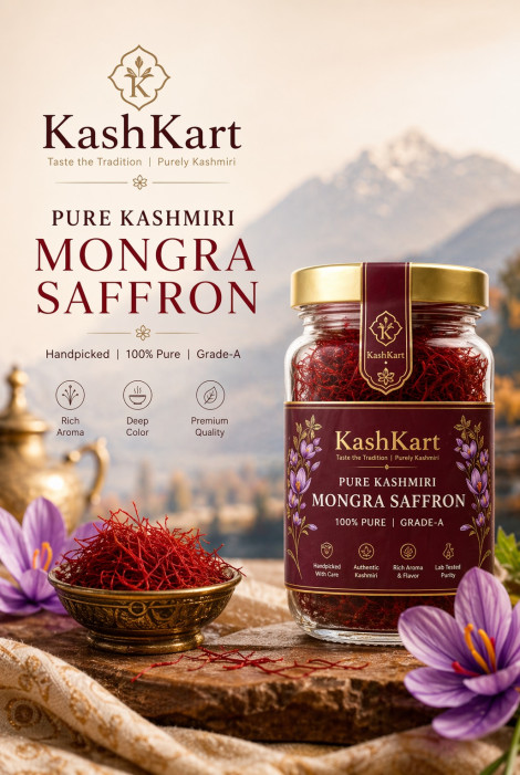 Pure Kashmiri Mongra Saffron (Kesar)
